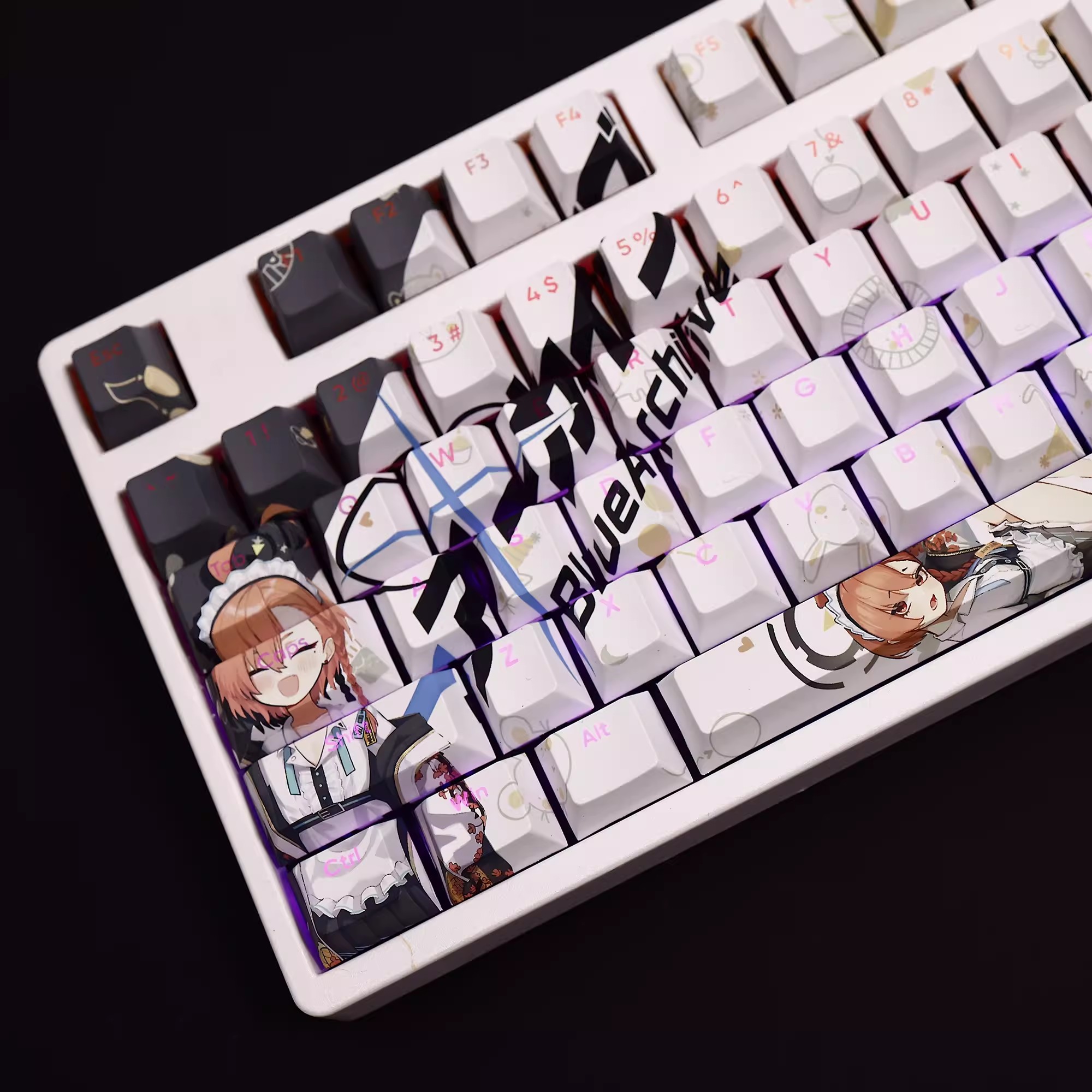 108 Keys/set Blue Archive Mika - đánh giá và giá Gaming Accessories Aesthetic