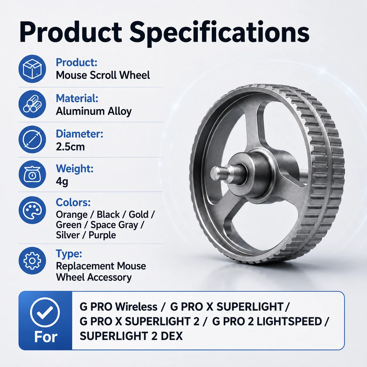 Aluminum Alloy Mouse Scroll Wh - đánh giá và giá Logitech Mouse G Pro X Superlight