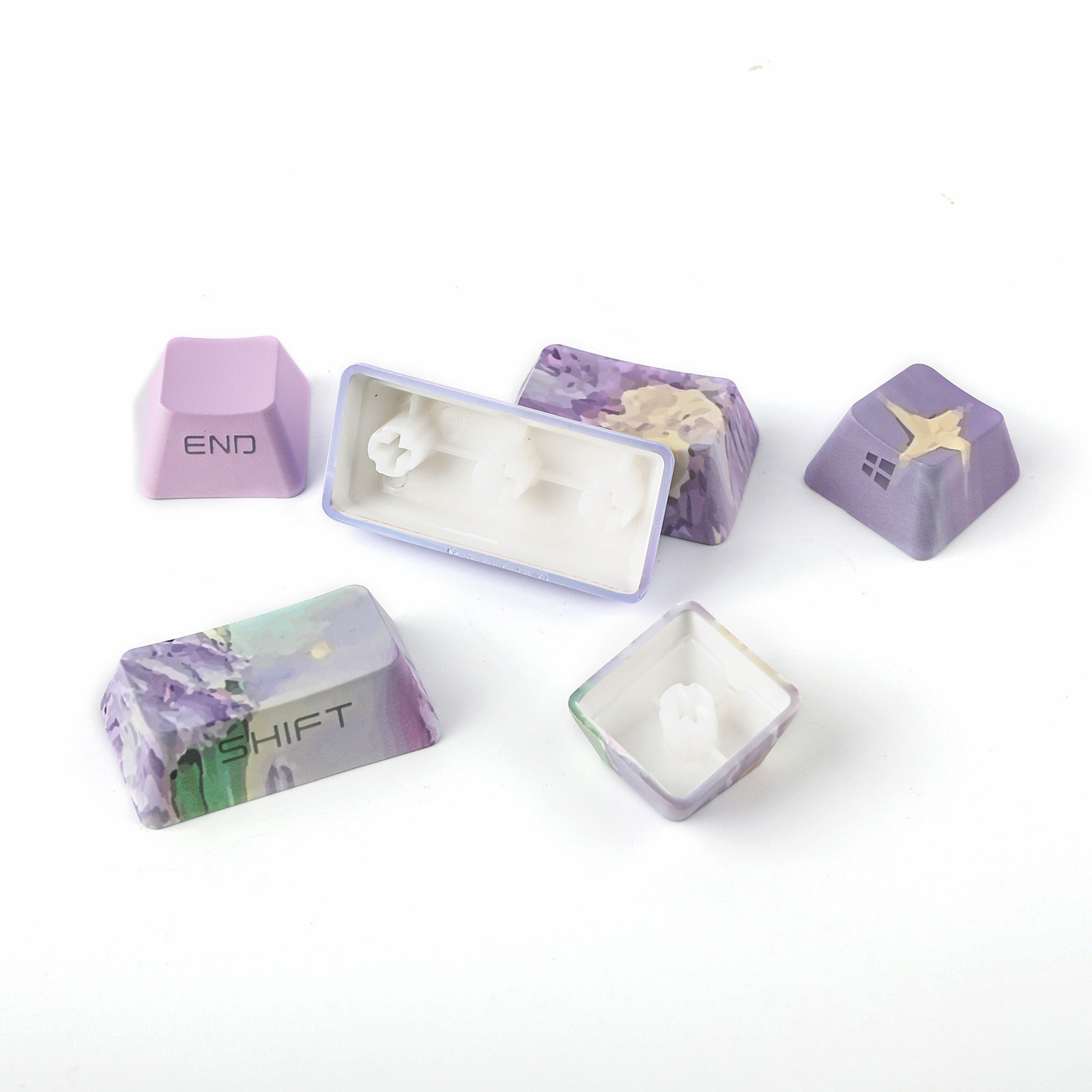 KiiBOOM Violet Keycaps Set 133 - đánh giá và giá Gaming Accessories Aesthetic