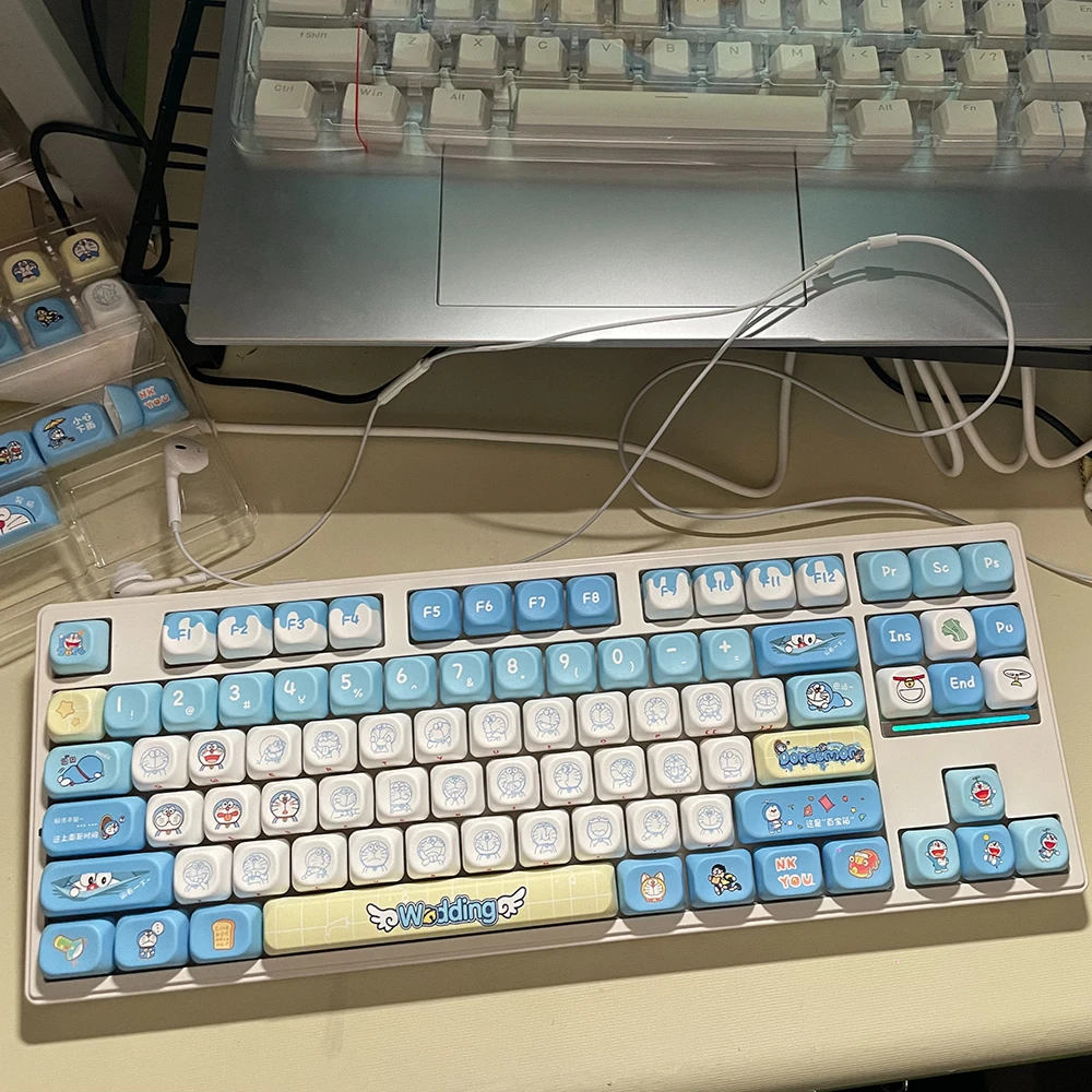Original Doraemon Keycaps 120  - đánh giá và giá Gaming Accessories Aesthetic